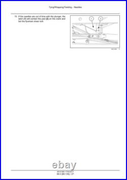 New Holland BC5060, BC5070 Small Square Baler Service Manual Repair Shop Book New Holland BC5060, BC5070 Small Square Baler Service Manual Repair Shop Book