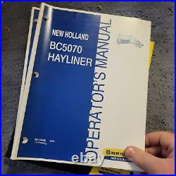 New Holland BC5070 Hayliner Square Baler Owner Operator Manual Oem