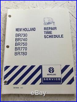 New Holland BR 730, 740, 750, 770, 780 Baler Service Repair Time Manual