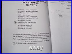 New Holland BR7060/7070/7080/7090 Round Baler Operator's & Repair Manuals