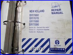 New Holland BR7060/7070/7080/7090 Round Baler Operator's & Repair Manuals