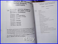 New Holland BR7060/7070/7080/7090 Round Baler Operator's & Repair Manuals