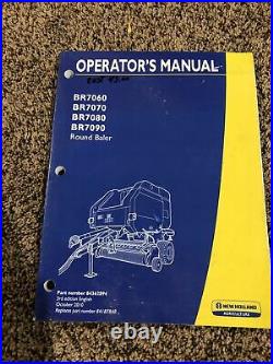 New Holland BR7060, BR7070, BR7080, BR7090 Baler Operators Manual