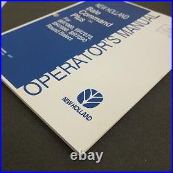 New Holland BR7060 BR7070 BR7080 BR7090 Round Baler Operator Manual ORIGINAL OEM