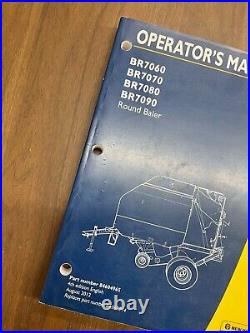 New Holland BR7060, BR7070, BR7080, BR7090 Round Baler Operators Manual