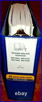 New Holland BR7060 BR7070 BR7080 BR7090 Round Baler Service Manual NH OEM! 9/09