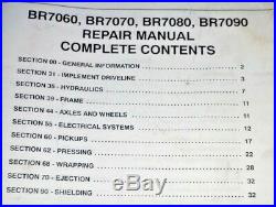 New Holland BR7060 BR7070 BR7080 BR7090 Round Baler Service Repair Manual OEM