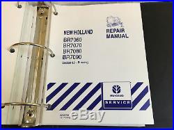 New Holland BR7060 BR7070 BR7080 BR7090 Round Baler Shop Repair Service Manual