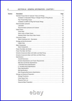 New Holland BR7060, BR7070 Round Baler Service Manual Repair Shop Book
