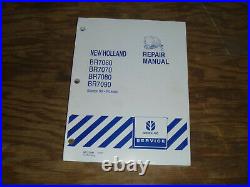 New Holland BR7080 BR7090 Round Baler Pickups Shop Service Repair Manual