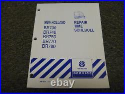 New Holland BR730 BR740 BR750 BR770 BR780 Baler Repair Time Schedule 86978626