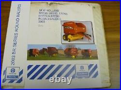 New Holland BR730 BR740 BR750 BR770 BR780 Round Baler Parts Catalog Manual 2003