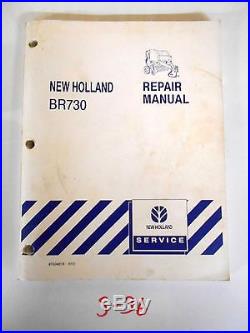 New Holland BR730 Round Baler Repair Service Manual # 87034013 6/03