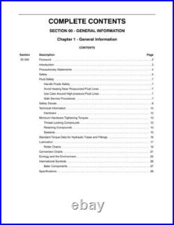New Holland BR730 Round Baler Service Manual Repair Shop Book New Holland BR730 Round Baler Service Manual Repair Shop Book