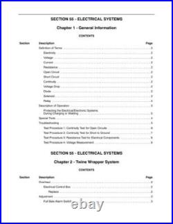 New Holland BR730 Round Baler Service Manual Repair Shop Book New Holland BR730 Round Baler Service Manual Repair Shop Book