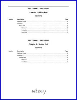 New Holland BR730 Round Baler Service Manual Repair Shop Book New Holland BR730 Round Baler Service Manual Repair Shop Book