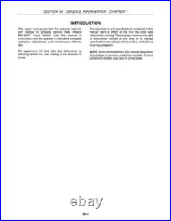 New Holland BR730 Round Baler Service Manual Repair Shop Book New Holland BR730 Round Baler Service Manual Repair Shop Book
