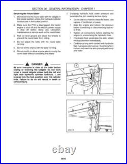 New Holland BR730 Round Baler Service Manual Repair Shop Book New Holland BR730 Round Baler Service Manual Repair Shop Book