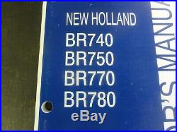 New Holland BR740 BR750 BR770 BR780 Baler Operator's Manual 87050919