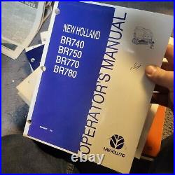 New Holland BR740 BR750 BR770 BR780 Round Baler Operator Maintenance Manual