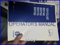 New Holland BR740 BR750 BR770 BR780 Round Baler Owner Operator Manual 87050919