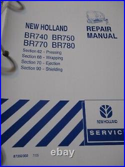 New Holland BR740, BR750, BR770, BR780 Round Baler Repair Manual 2005