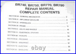 New Holland BR740 BR750 BR770 BR780 Round Baler Service Repair Manual ORIGINAL