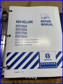 New Holland BR740 BR750 BR770 BR780 Round Baler Service Repair Manual ORIGINAL