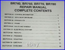New Holland BR740 BR750 BR770 BR780 Round Baler Service Repair Manual Original