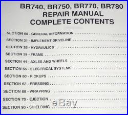 New Holland BR740 BR750 BR770 BR780 Round Baler Service Repair Manual Original
