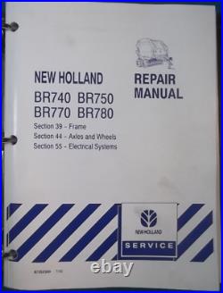 New Holland BR740 BR750 BR770 BR780 Round Baler Service Shop Manual Repair