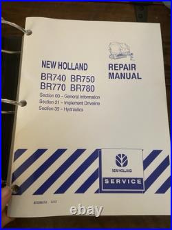 New Holland BR740 BR750 BR770 BR780 Service Repair Manual & Ops Manual