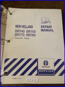 New Holland BR740 BR750 BR770 BR780 Service Repair Manual & Ops Manual