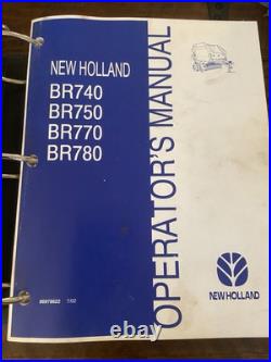 New Holland BR740 BR750 BR770 BR780 Service Repair Manual & Ops Manual