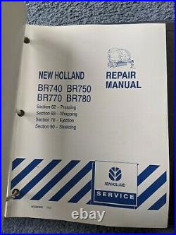 New Holland BR740, BR750, BR770, BR780 round Baler Repair, Service Manual Set