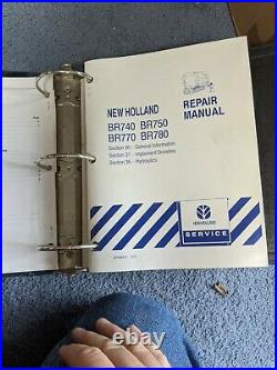 New Holland BR740, BR750, BR770, BR780 round Baler Repair, Service Manual Set