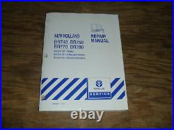 New Holland BR740 BR750 Round Baler Frame Axle Electrical Wiring Diagrams Manual