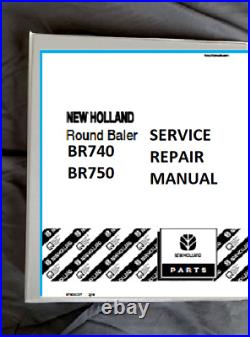 New Holland BR740 BR750 baler service repair manual printed free ship