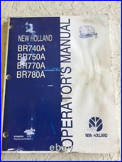 New Holland BR740A, BR750A, BR770A, BR780A Baler Operators Manual