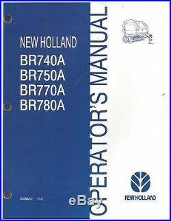 New Holland BR740A BR750A BR770A BR780A Round Baler Operator Manual 87056211