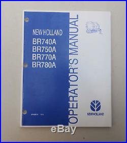 New Holland BR740A BR750A BR770A BR780A Round Baler Operator's Manual 87056211
