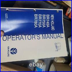 New Holland BR740A BR750A BR770A BR780A Round Baler Owner Operator Manual