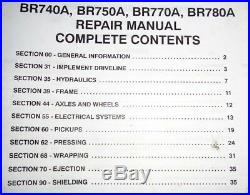 New Holland BR740A BR750A BR770A BR780A Round Baler Service Repair Manual OEM