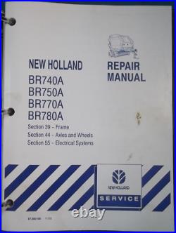 New Holland BR740A BR750A BR770A BR780A Round Baler Service Repair Shop Manual