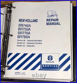 New Holland BR740A BR750A BR770A BR780A Round Baler Shop Service Repair Manual