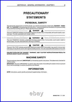 New Holland BR740A BR750A Baler Service Manual 6046624100 Free Priority Mail