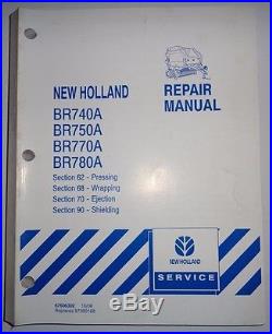 New Holland BR740A BR750A RR770A BR780A Baler PRESSING WRAPPING Service Manual