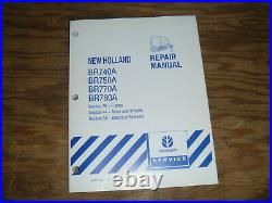 New Holland BR740A BR750A Round Baler Electrical Wiring Diagrams Manual