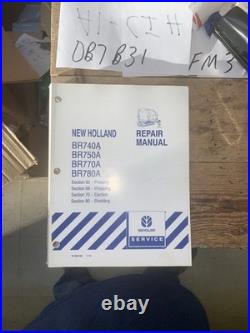 New Holland BR740A BR750A Round Baler Pressing Wrap Shop Service Repair Manual