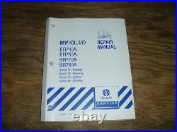 New Holland BR740A BR750A Round Baler Pressing Wrap Shop Service Repair Manual